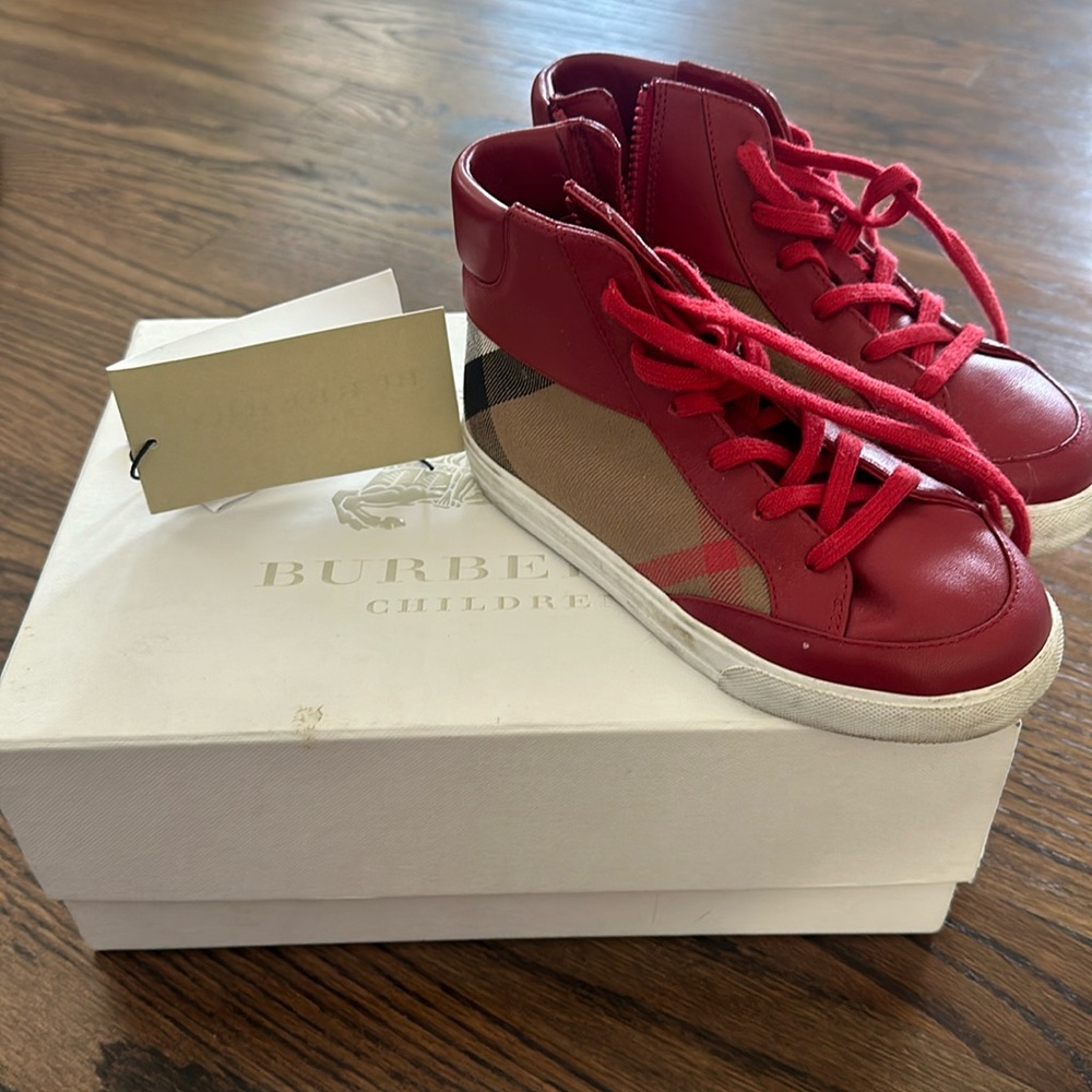 Boys Burberry High Tops